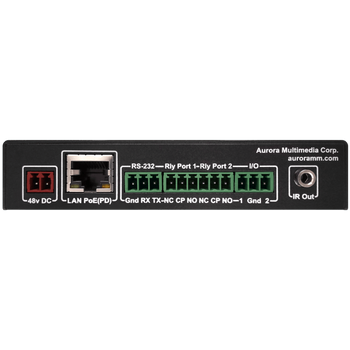Aurora Multimedia Control port expansion box with serial, relay, I/O, IR, and Ethernet control ports (LXC-1-G2)