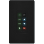 Aurora Multimedia 8-button 1-gang backlit button control pad with serial, IR, and Ethernet control ports (black) (DXB-8i-G2-B)