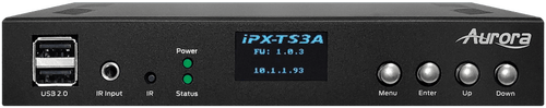 Aurora Multimedia 3rd gen. 4K 10Gbps SDVoE AV-over-IP transceiver box with 2 HDMI® in, 1 HDMI® out and advanced scaling (ASIC model, copper+fiber version) (IPX-TC3A-CF-Pro)
