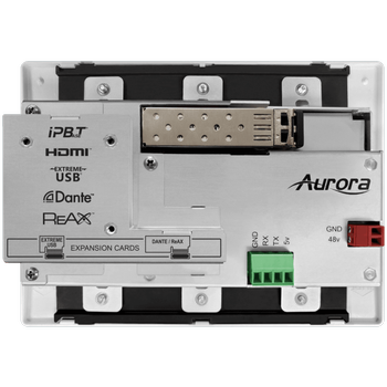 Aurora Multimedia 3rd gen. 4K 10Gbps SDVoE AV-over-IP transceiver wall plate (ASIC model, copper version, white) (IPX-TC3A-WP3-C-Pro-W)