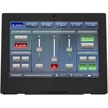 Aurora Multimedia 10 desktop ReAX touch panel control system with Ethernet, WiFi, and NFC (black) (RXT-10D-B)