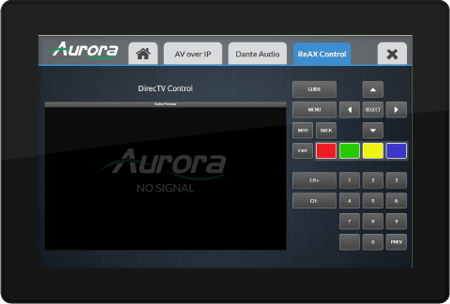 Aurora Multimedia 10.1 VESA mount ReAX touch panel control system with Ethernet and WiFi (black) (RXT-10VS-B)