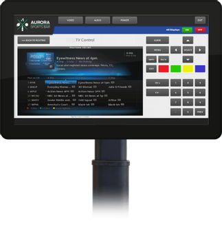 Aurora Multimedia 15.6 VESA mount ReAX touch panel control system with Ethernet and WiFi (black) (RXT-15VS-B)