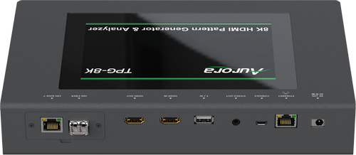 Aurora Multimedia 8K HDMI 2.1 Test Pattern Generator & Analyzer with SDVoE Option and AVoIP Tests (TPG-8K)