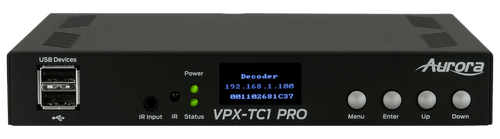 Aurora Multimedia Next-gen 4K60 4:4:4 1Gbps AV-over-IP transceiver (VPX-TC1-Pro)