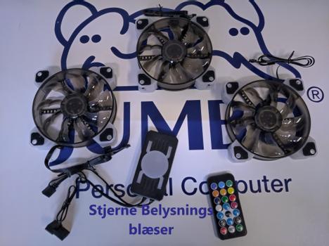 JUMBO Jumbo RGB Fan 120mm med Kontroller (JumboRGBFan)