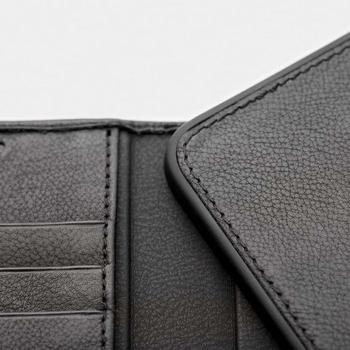 TRUNK Leather Wallet 2-in-1 iPhone 6/7/8/SE -malleille,  musta (TR-WA678-BLK)