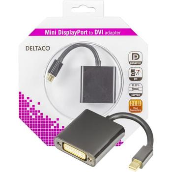 DELTACO Mini Displayport - DVI-I Adapter (DP-DVI6-K)