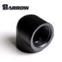 Barrow 90° Dobbel 1/4'' Svart (TWT90SSNB)