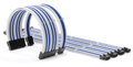 MERCOMODS Hvit/Blå Extension Kit Sleeved Cable