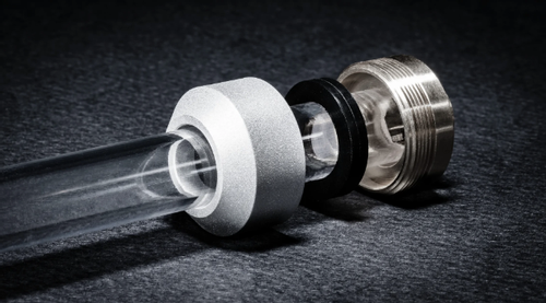 OPTIMUS Hardline Fitting - 12mm - Satin Aluminum - 6 Pack (op-fit-hard-12mm-silver-6pack)