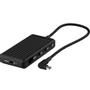 UNISYNK 8 Port USB-C Hub V2 4K 60Hz 100W Black (10385)