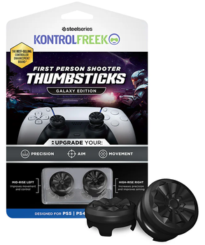 Kontroll Freek KontrolFreek FPS Freek Galaxy-tommelstikker,  PS5/PS4, Sort (3C-010-Black)