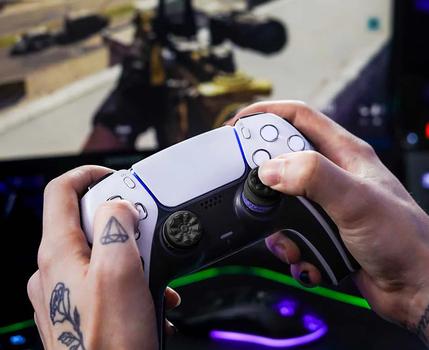 Kontroll Freek KontrolFreek FPS Freek Galaxy-tommelstikker,  PS5/PS4, Sort (3C-010-Black)