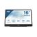 AOC 16T2 15.6inch 1920x1080 IPS Flat Fixed pivot Battery powered touch USB-C display for mobile and flexible use hard glas 3H