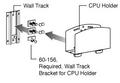 ERGOTRON BRACKET TO MOUNT A PERIPHERAL TO A WALL TRACK IN