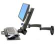 ERGOTRON 200 SERIES COMBO ARM WALL MOUNT BLACK IN