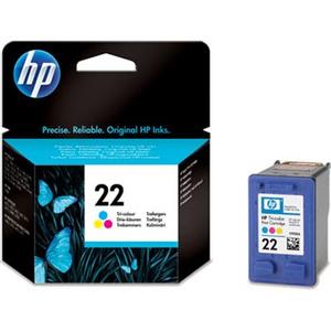 HP 22 / C9352AE Tri-Color - Blækpatron Cyan, Magenta, Gul (C9352AE)