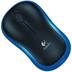 LOGITECH M185 Wireless Mouse - Blue - Mus - Optisk - 3 knapper - Blå (910-002239)