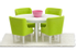 Lundby Småland Spisegruppe med fire stoler (233-60-2090-00)