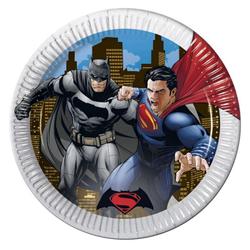 Batman Vs Superman Papptallerkener, store (23cm) 8stk