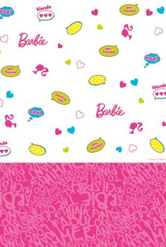 Barbie™ Bordduk, str 120x180 cm