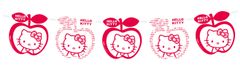 Hello Kitty "Apple" Banner - rød/hvit