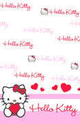 Hello Kitty "SweetHeart" Bordduk, str 120x180cm