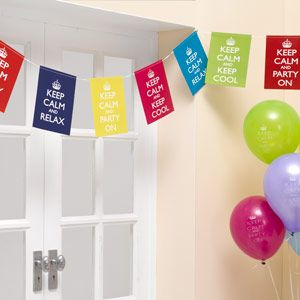 Keep Calm Partyvimpler i flotte farger (144-597550)