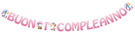 BabyTeddy Banner "Buon 1 Compleanno"