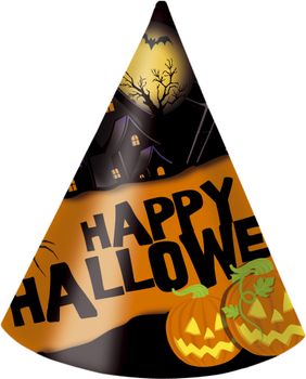 Halloween Festhatter m/motiv (6 pk) (126-81950)