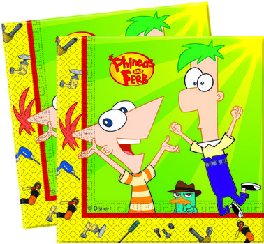 Phineas & Ferb Servietter - 20 stk (126-7086)