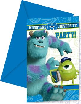 Monsterbedriften Invitasjoner - 6 stk (126-81597)