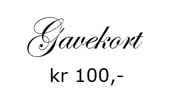 Gavekort pålydende kr 100,- (GAVEKORT-MT-100)