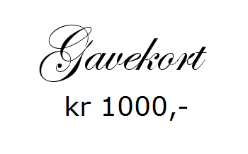 Gavekort pålydende kr 1000,- (GAVEKORT-MT-1000)