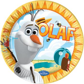 Olaf Summer Papptallerkner 8 stk, 23cm (126-84621)