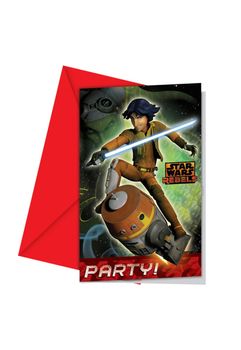 Star Wars Invitasjoner med konvolutter (6pk) (126-84421)