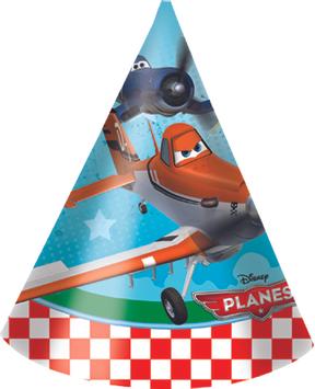 Disney Fly Festhatter med motiv, 6stk