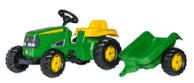 Rolly Toys John Deere rollyKid traktor+tilhenger (331-012190)