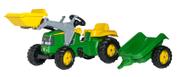 Rolly Toys John Deere rollyKid traktor+tilhenger+frontlaster (331-023110)