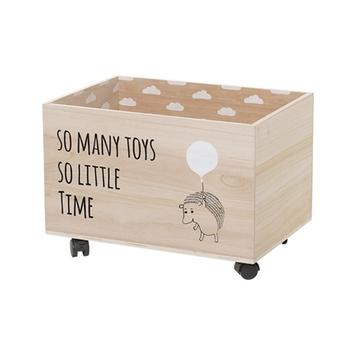 Bloomingville Lekekasse oppbevaring med hjul, natur (152-50205304)