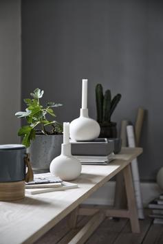 Kähler Globo Lysestake Hvit, Ø13.5cm (180-16160)