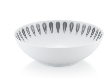 Lucie Kaas Tallerken-skål Lotus 18cm Grå