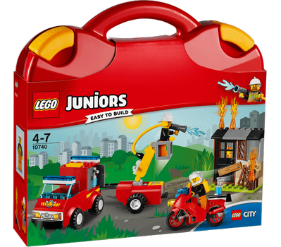 Lego® Juniors Brannutrykning,  med praktisk koffert (158-10740)