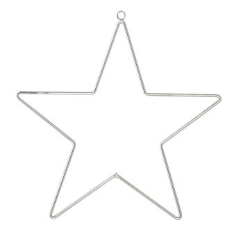 Bloomingville Stjerne Ornament Sølv, 20cm (152-27228081)