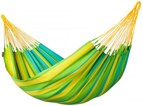 La Siesta Hengekøye Sonrisa Singel Lime HamacTex værbestandig (132-SNH14-4)