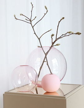 COOEE Ball Glass Vase 15cm_Rosa (389-ball-glass-pink-15cm)