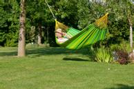 La Siesta Hengekøye Sonrisa Singel Lime HamacTex værbestandig (132-SNH14-4)