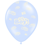 PartyDeco Ballonger "It's a boy"_6stk (342-SB14P-251-000)