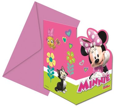 Minnie Mus Invitasjoner - 6 stk (126-87867)